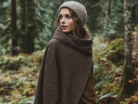 Frosted Pines Poncho