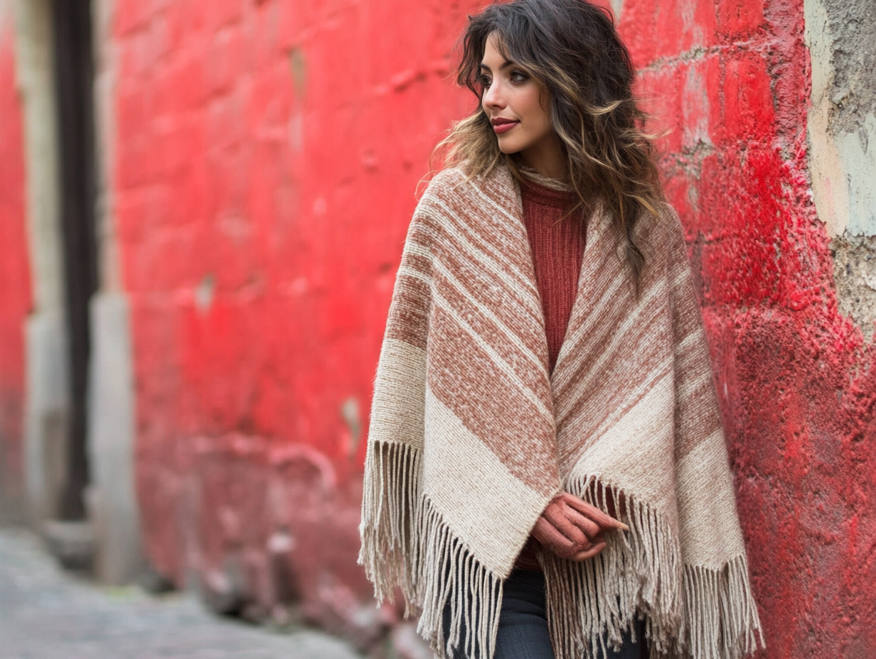 Frosted Pines Poncho